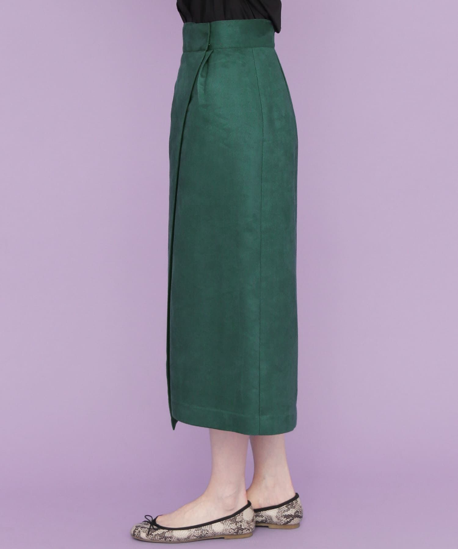  「カラースエードラップスカート&there4;」|スカート|