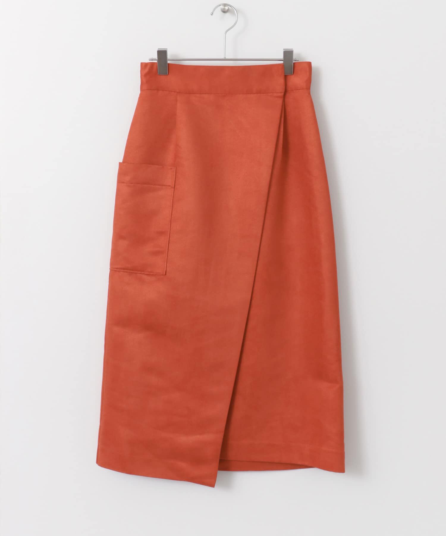  「カラースエードラップスカート&there4;」|スカート|