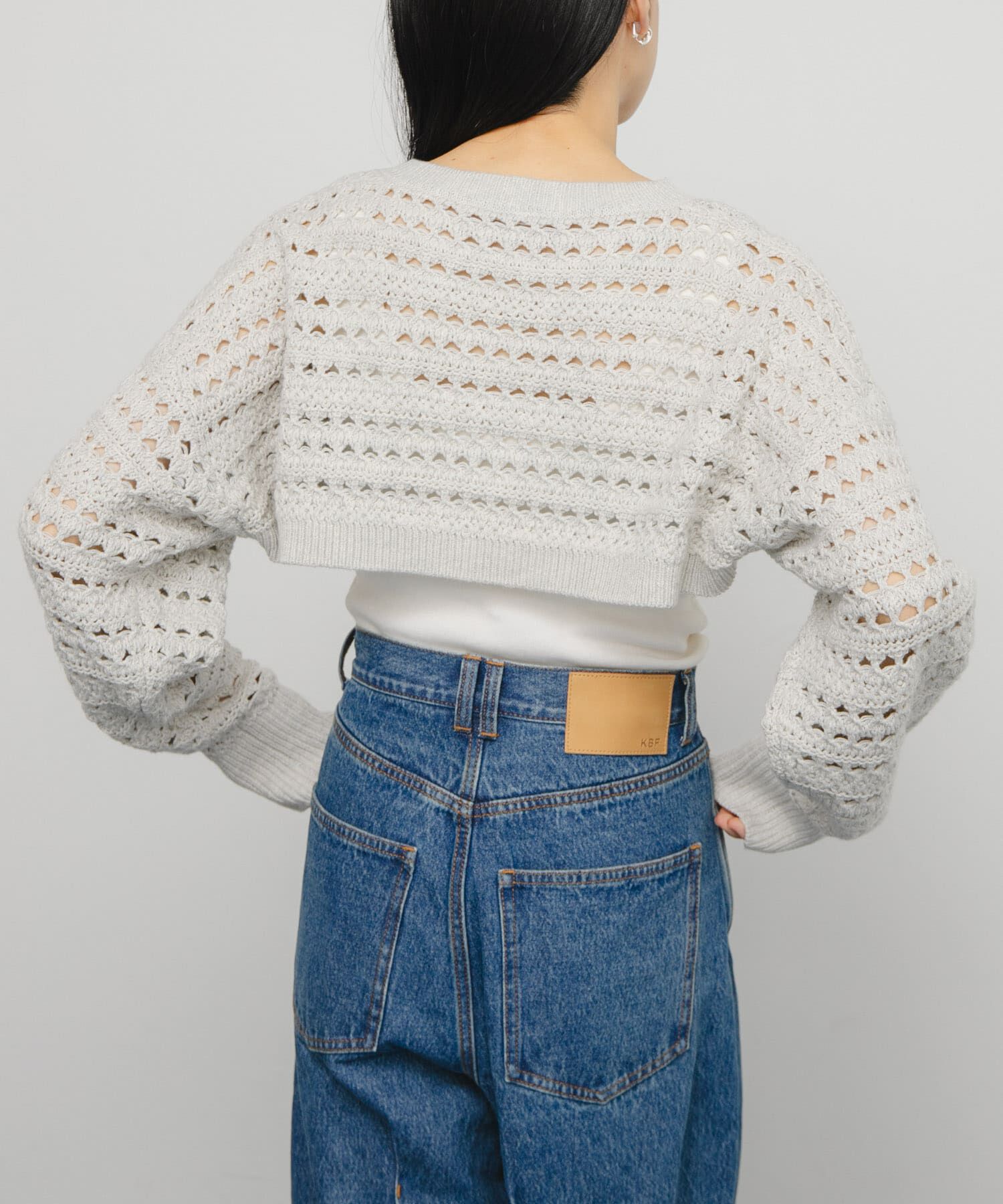  「透かし編みニットボレロ」|ニット・セーター|