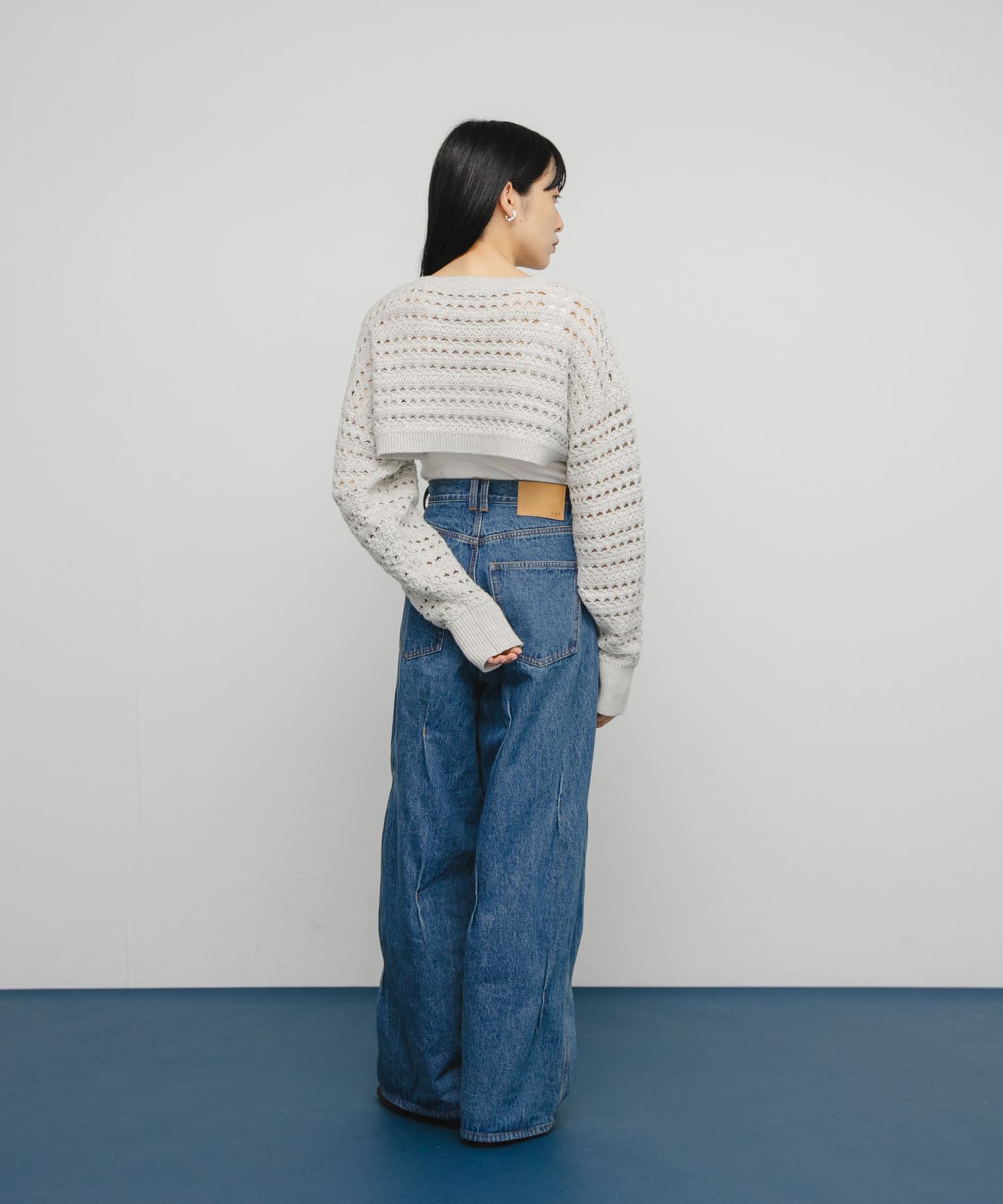  「透かし編みニットボレロ」|ニット・セーター|