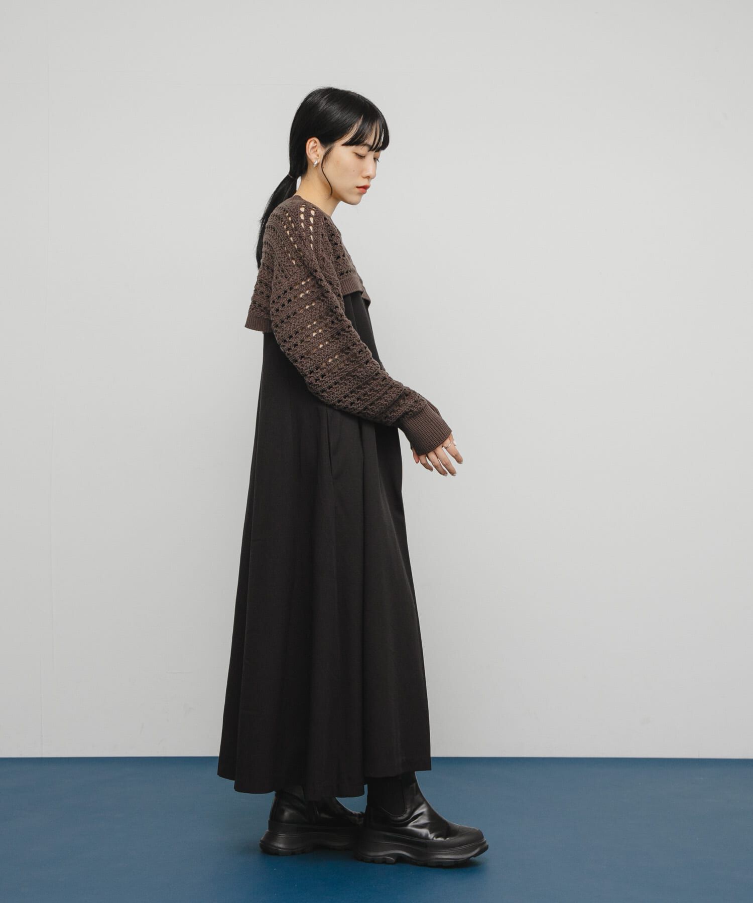  「透かし編みニットボレロ」|ニット・セーター|