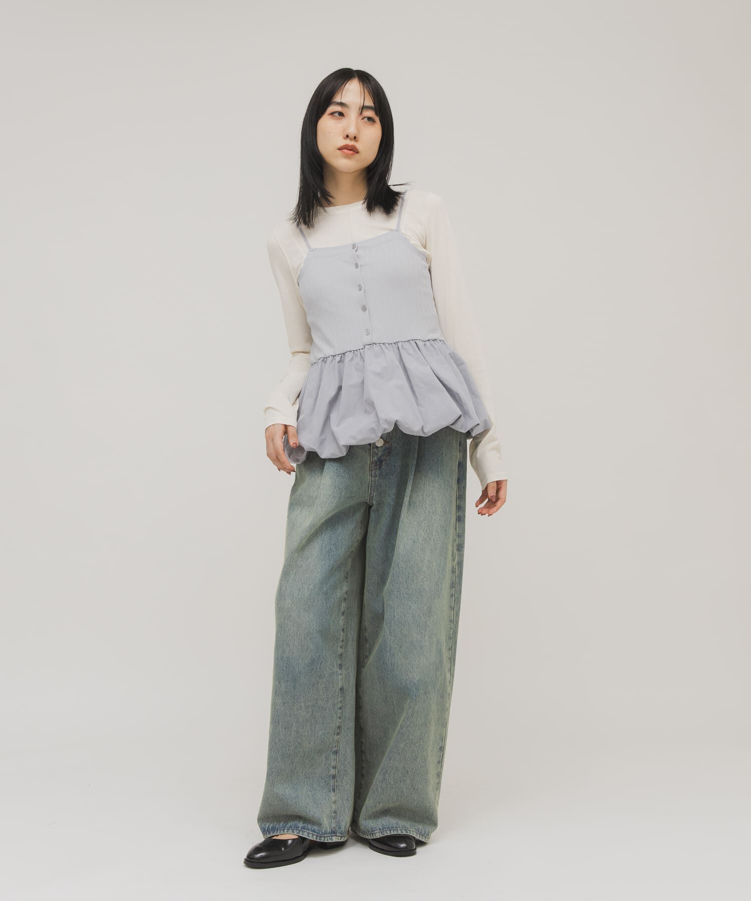  「バルーンビスチェSETトップス」|Tシャツ・カットソー|