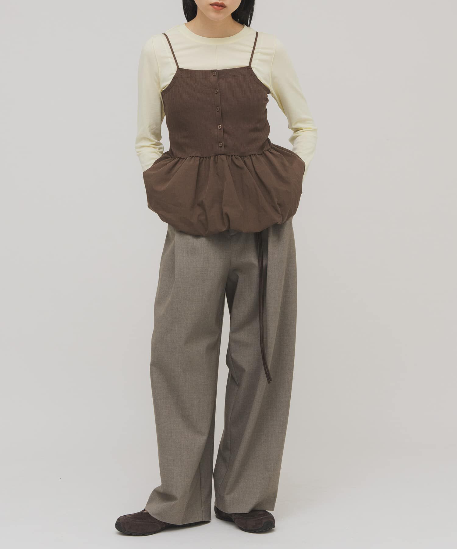  「バルーンビスチェSETトップス」|Tシャツ・カットソー|イエロー系その他