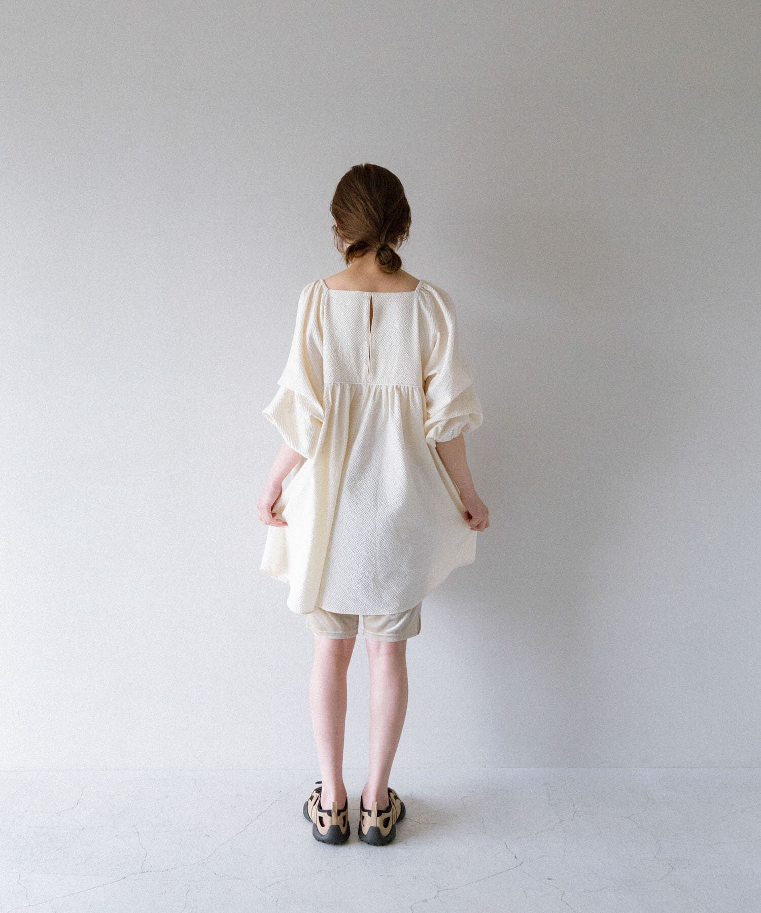  「タックスリーブミニワンピース」|その他|