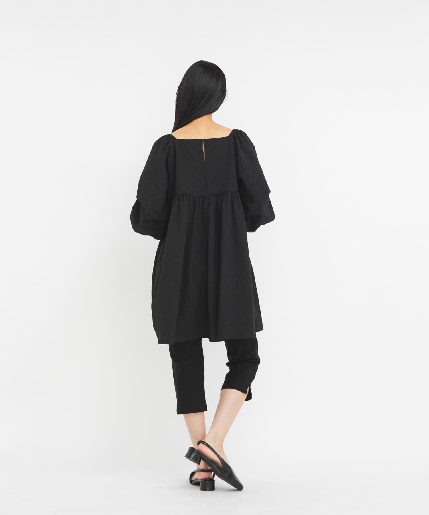  「タックスリーブミニワンピース」|その他|