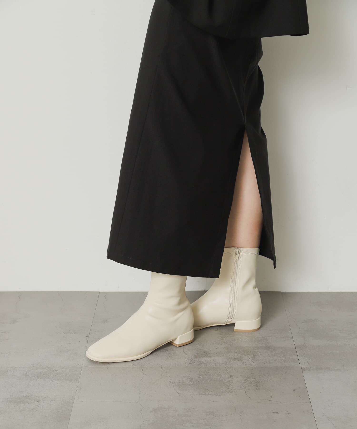 SENSE OF PLACE by URBAN RESEARCH「『4ｻｲｽﾞ展開』『晴雨兼用』ｽｸｴｱﾄｳｾﾝﾀｰｼｰﾑｽﾄﾚｯﾁﾛ」|ショートブーツ|