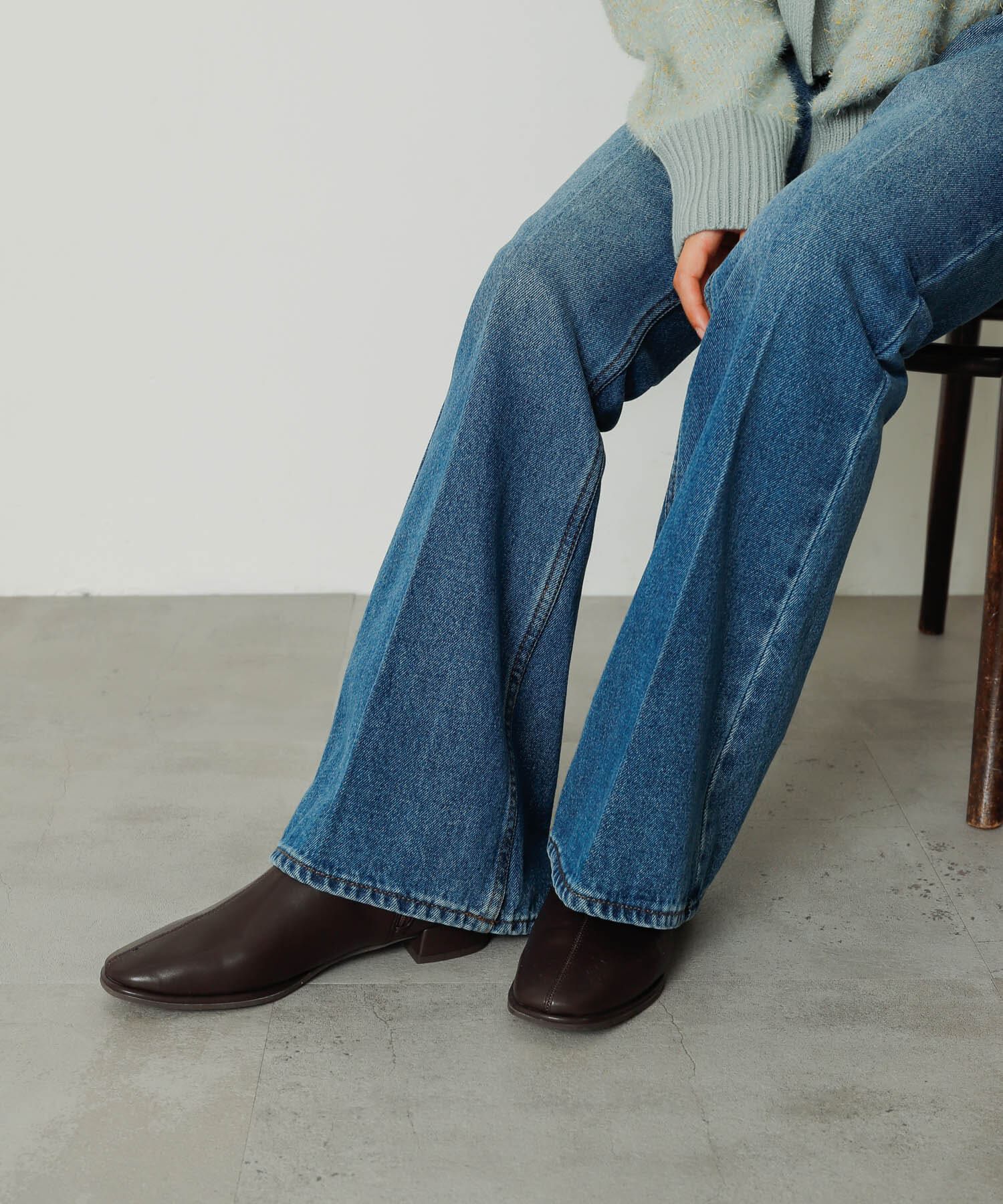 SENSE OF PLACE by URBAN RESEARCH「『4ｻｲｽﾞ展開』『晴雨兼用』ｽｸｴｱﾄｳｾﾝﾀｰｼｰﾑｽﾄﾚｯﾁﾛ」|ショートブーツ|