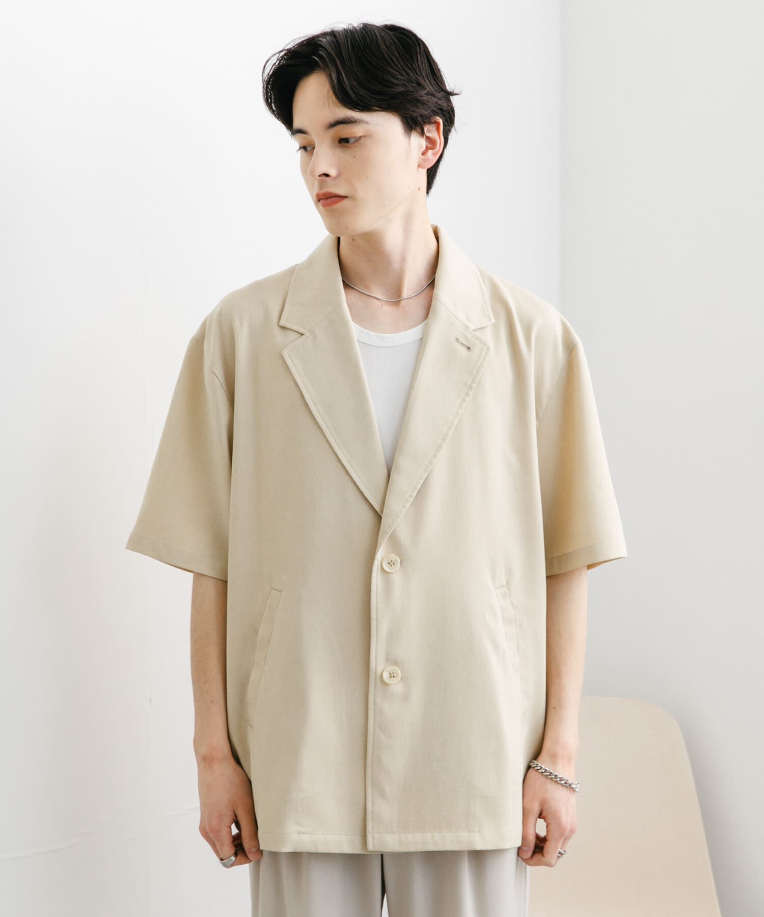 SENSE OF PLACE by URBAN RESEARCH「リネンライクテーラードショートスリーブジャケット」|その他|