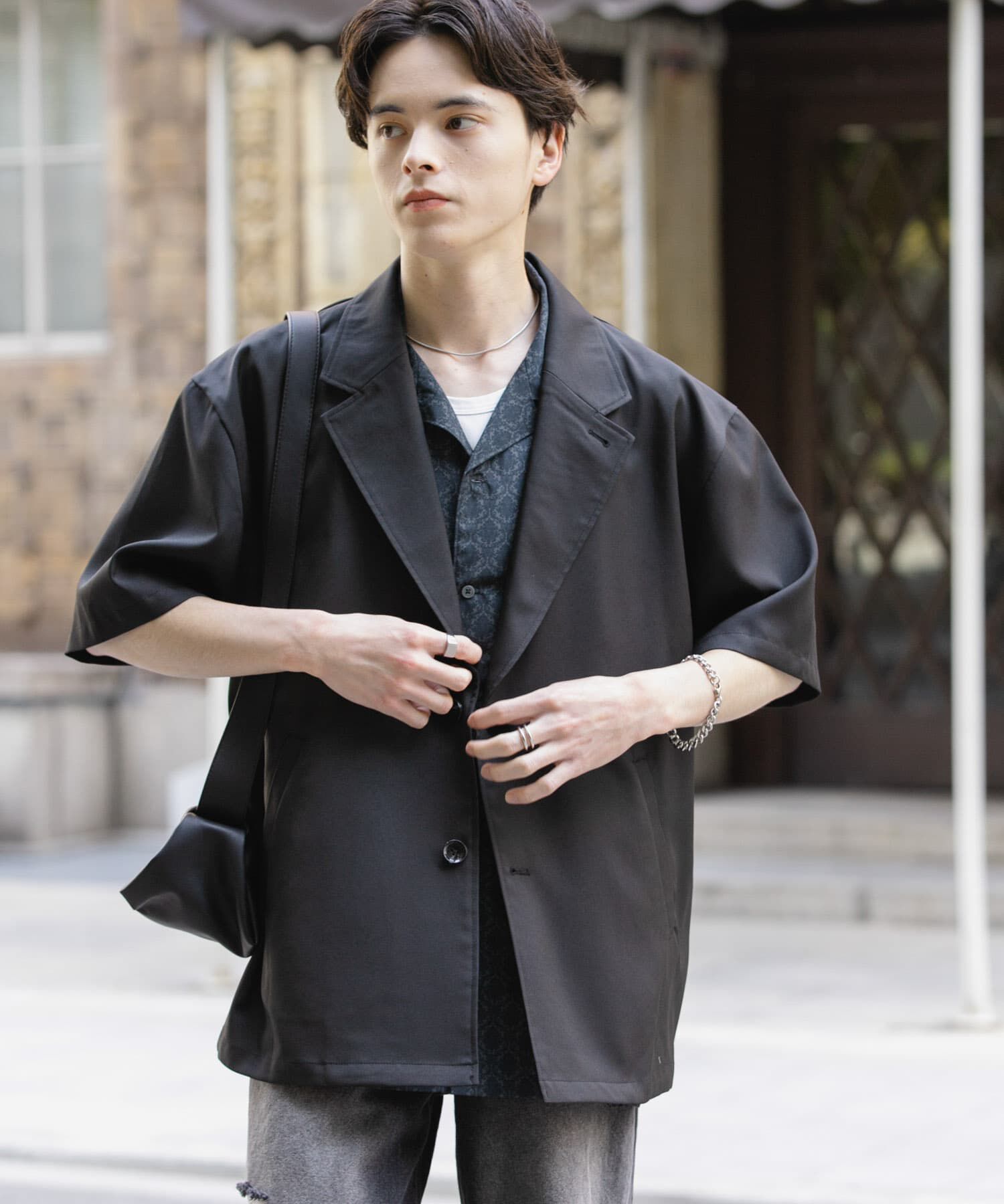 SENSE OF PLACE by URBAN RESEARCH「リネンライクテーラードショートスリーブジャケット」|その他|