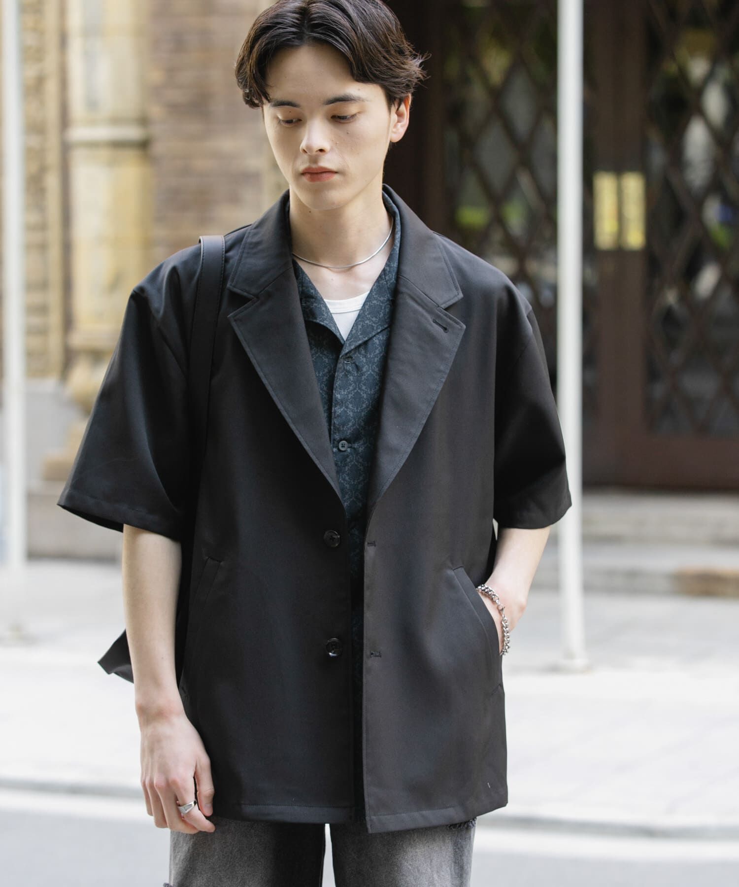 SENSE OF PLACE by URBAN RESEARCH「リネンライクテーラードショートスリーブジャケット」|その他|