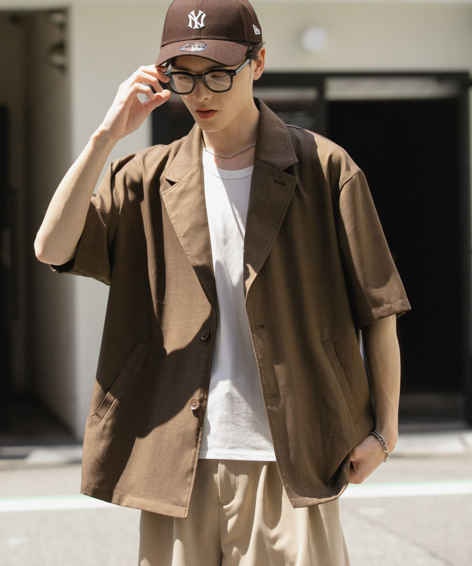 SENSE OF PLACE by URBAN RESEARCH「リネンライクテーラードショートスリーブジャケット」|その他|