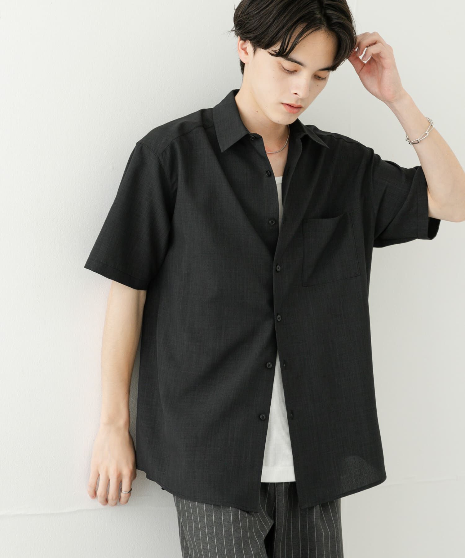 SENSE OF PLACE by URBAN RESEARCH「『ｾｯﾄｱｯﾌﾟ対応』『速乾』ｸｲｯｸﾄﾞﾗｲﾚｷﾞｭﾗｰｶﾗｰｼ 」|シャツ・ブラウス|