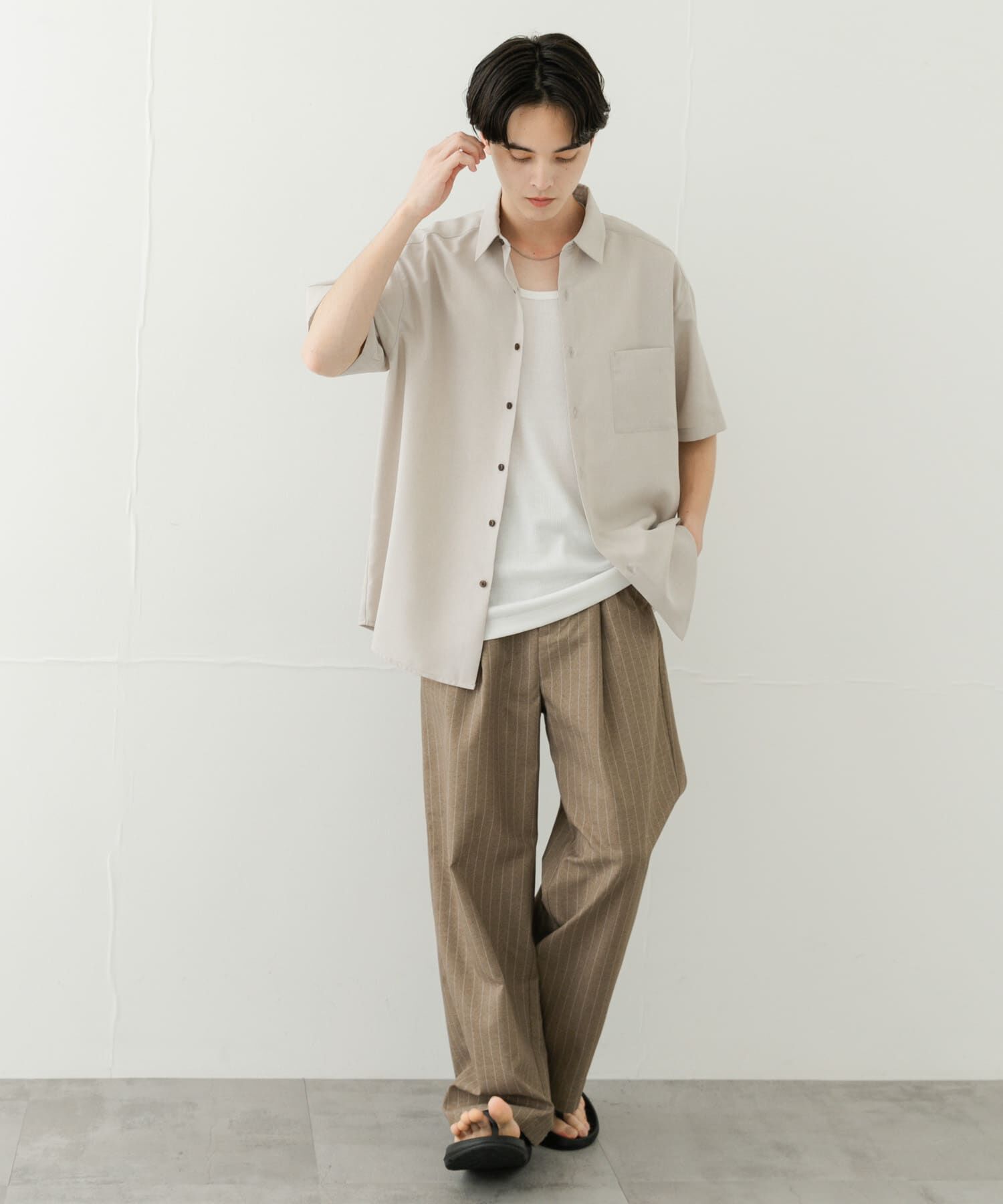 SENSE OF PLACE by URBAN RESEARCH「『ｾｯﾄｱｯﾌﾟ対応』『速乾』ｸｲｯｸﾄﾞﾗｲﾚｷﾞｭﾗｰｶﾗｰｼ 」|シャツ・ブラウス|