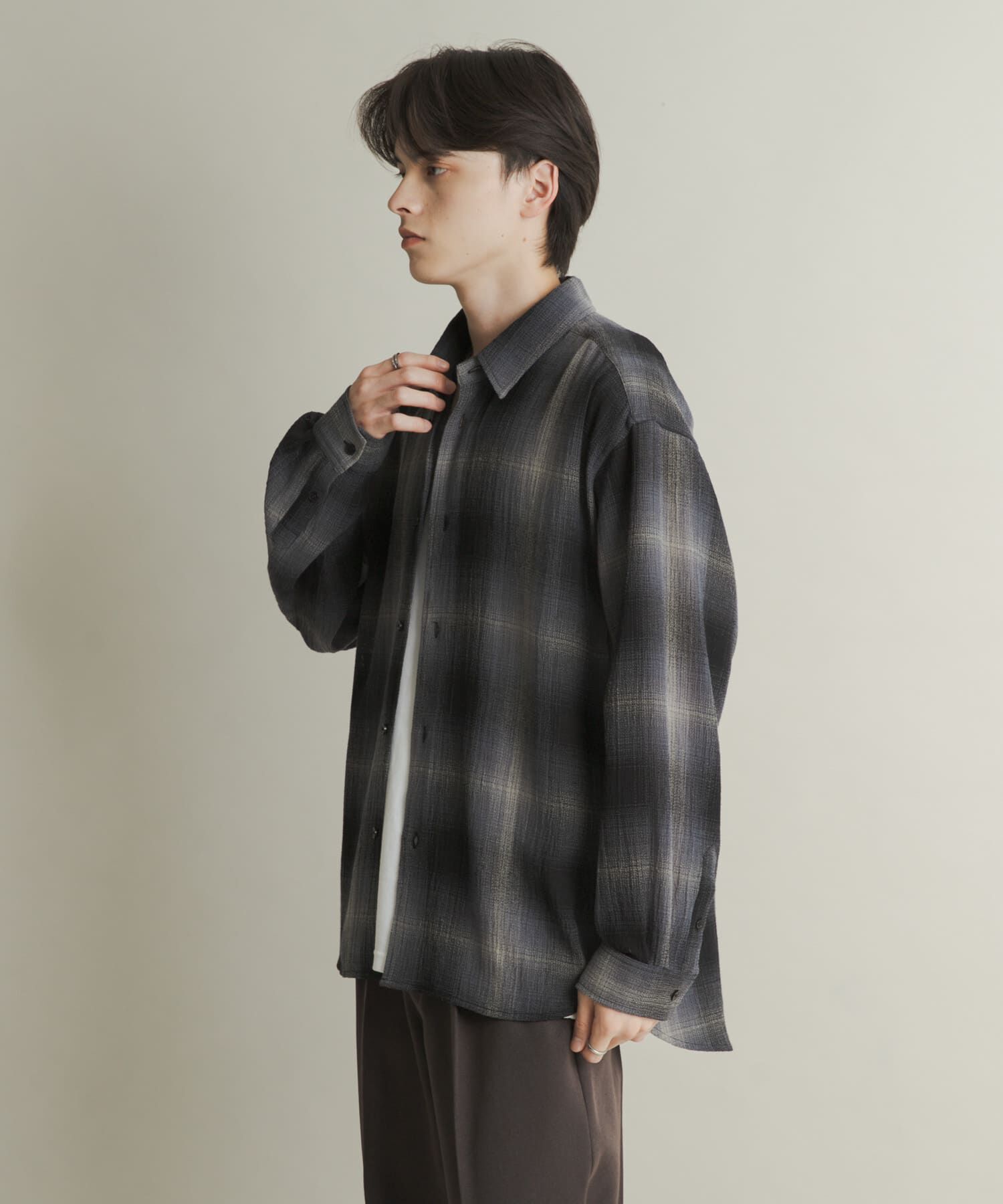 SENSE OF PLACE by URBAN RESEARCH「オンブレーチェックレギュラーカラーシャツ」|シャツ・ブラウス|