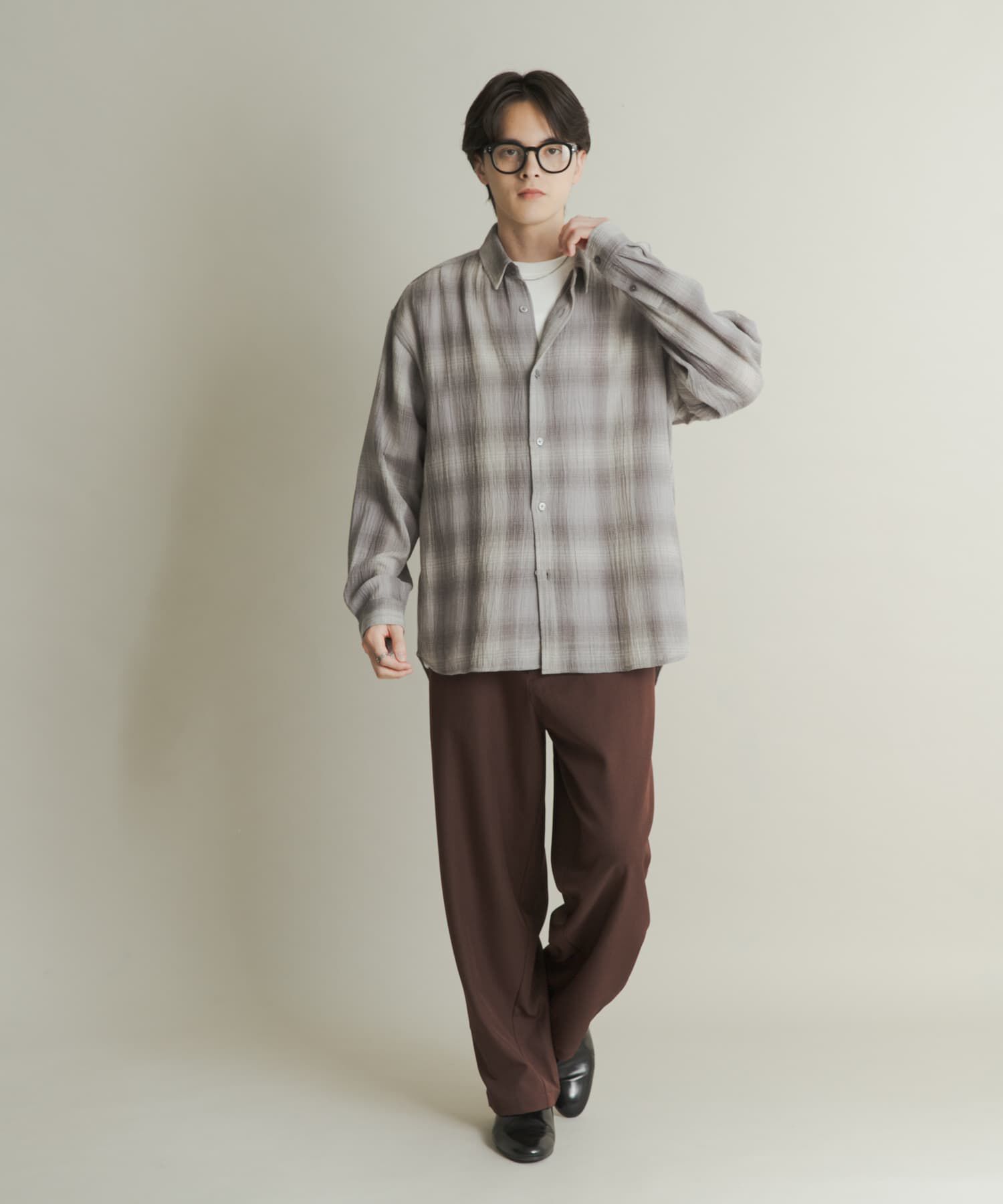 SENSE OF PLACE by URBAN RESEARCH「オンブレーチェックレギュラーカラーシャツ」|シャツ・ブラウス|