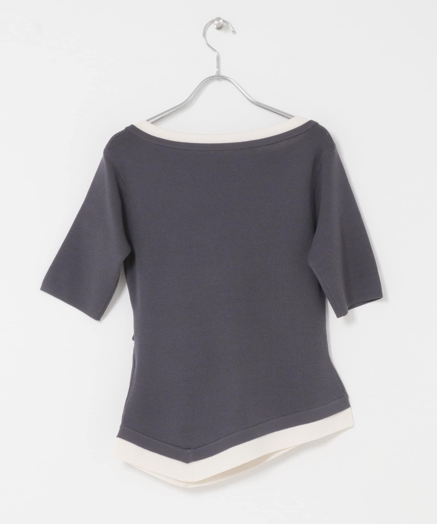 SENSE OF PLACE by URBAN RESEARCH「『洗濯可』レイヤードアシメセーター」|ニット・セーター|