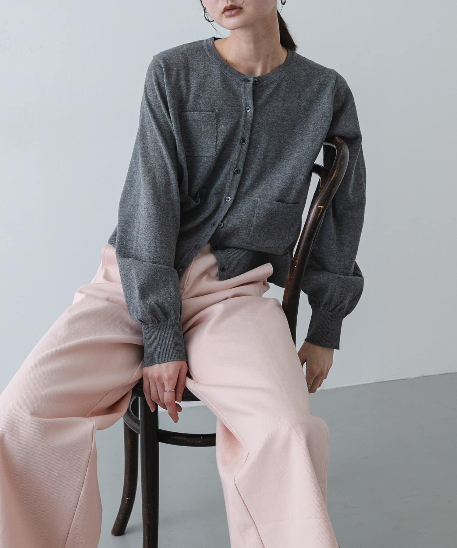 SENSE OF PLACE by URBAN RESEARCH「『洗濯可』UVケアポケットシアーカーディガン」|カーディガン|グレー