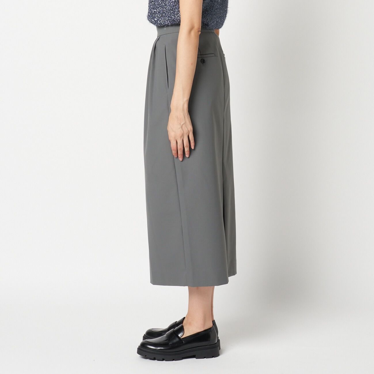 HELIOPOLE「HELIOPOLE STRETCH TUCK SKIRT」|スカート|