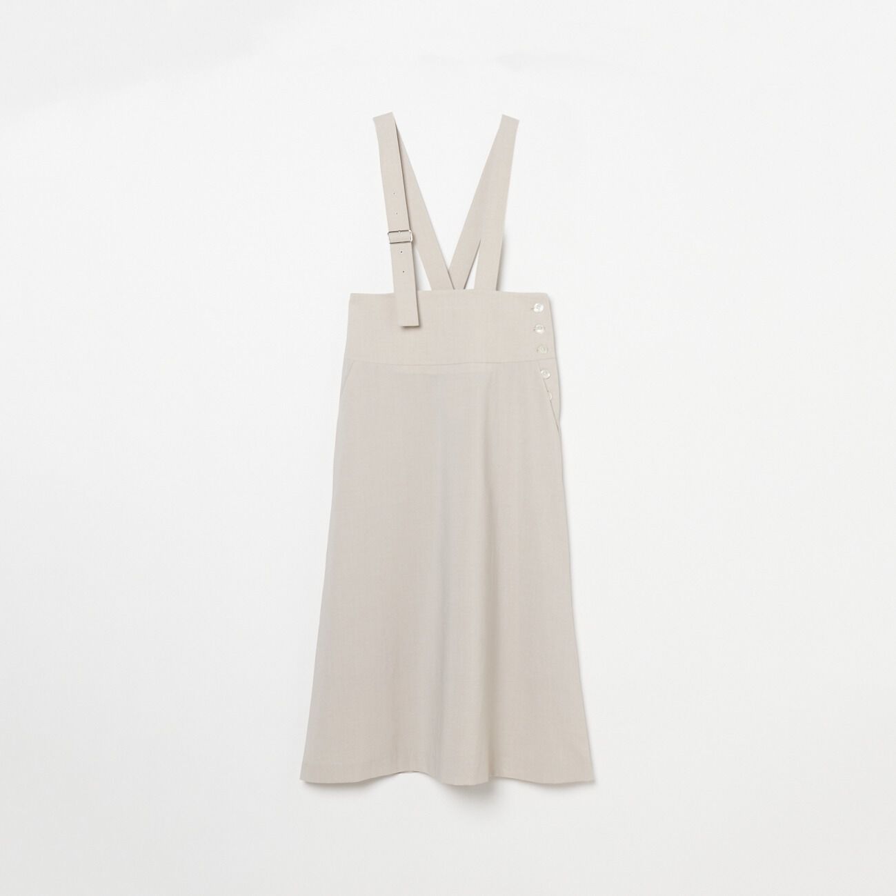 HELIOPOLE「HELIOPOLE SALOPETTE SKIRT」|スカート|ベージュ