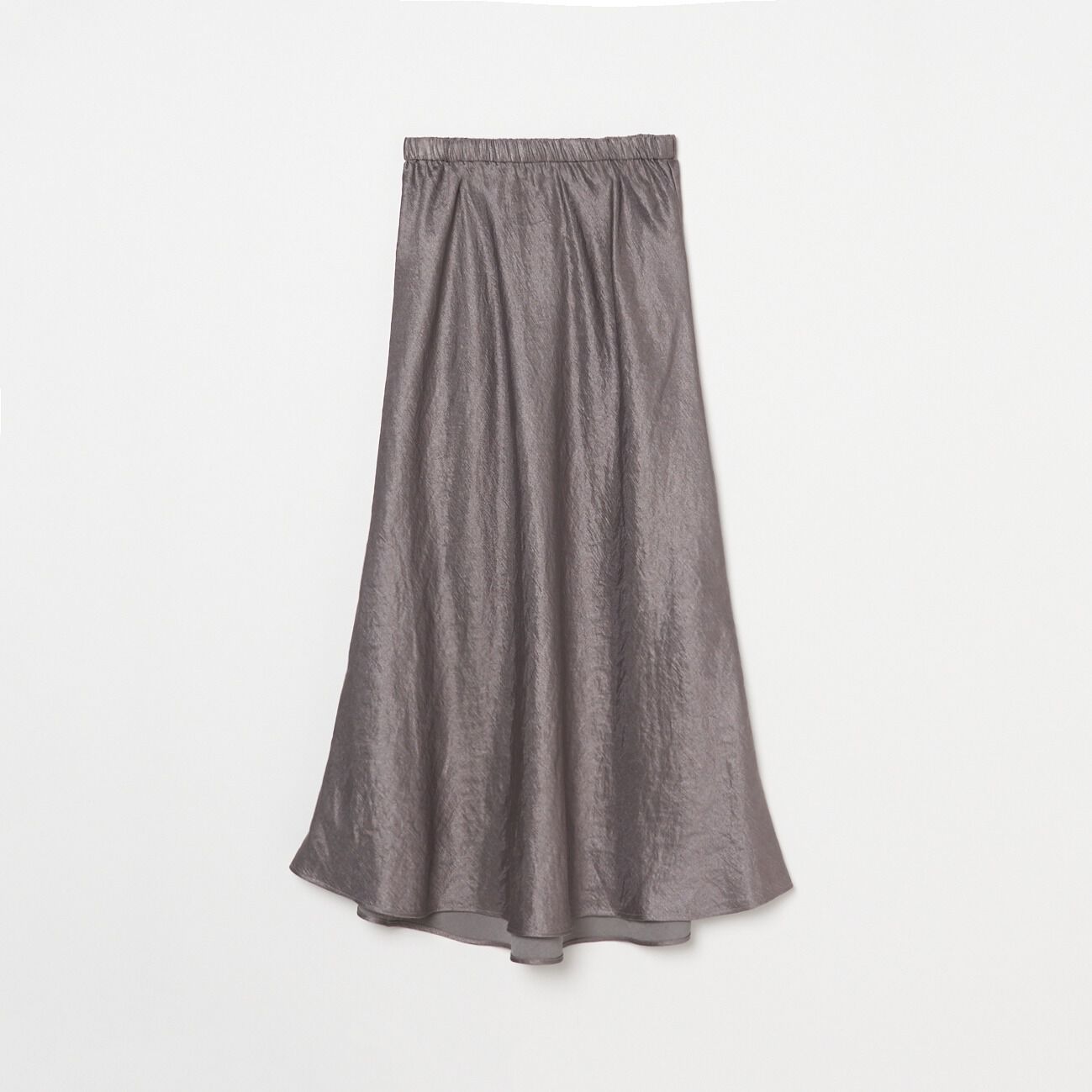 HELIOPOLE「HELIOPOLE SATIN MAXI FLARE SKIRT」|スカート|ダークブラウン