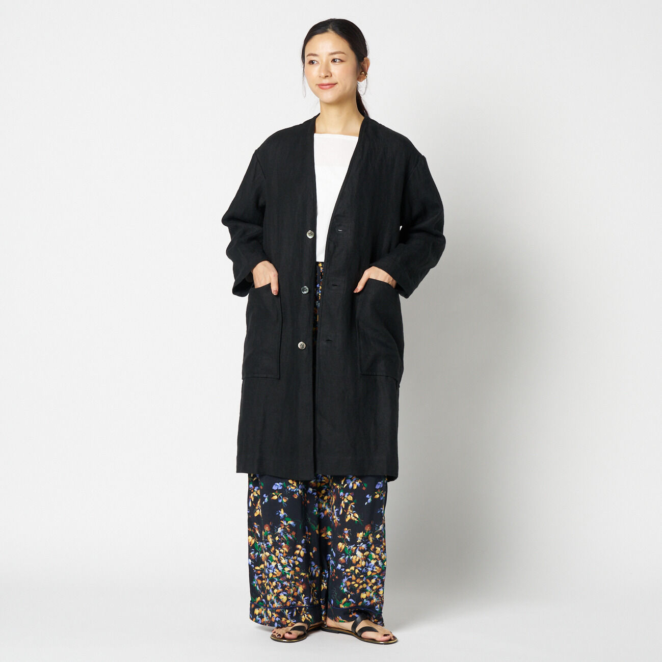 HELIOPOLE「HELIOPOLE DUNGAREES LINEN COAT」|トレンチコート|