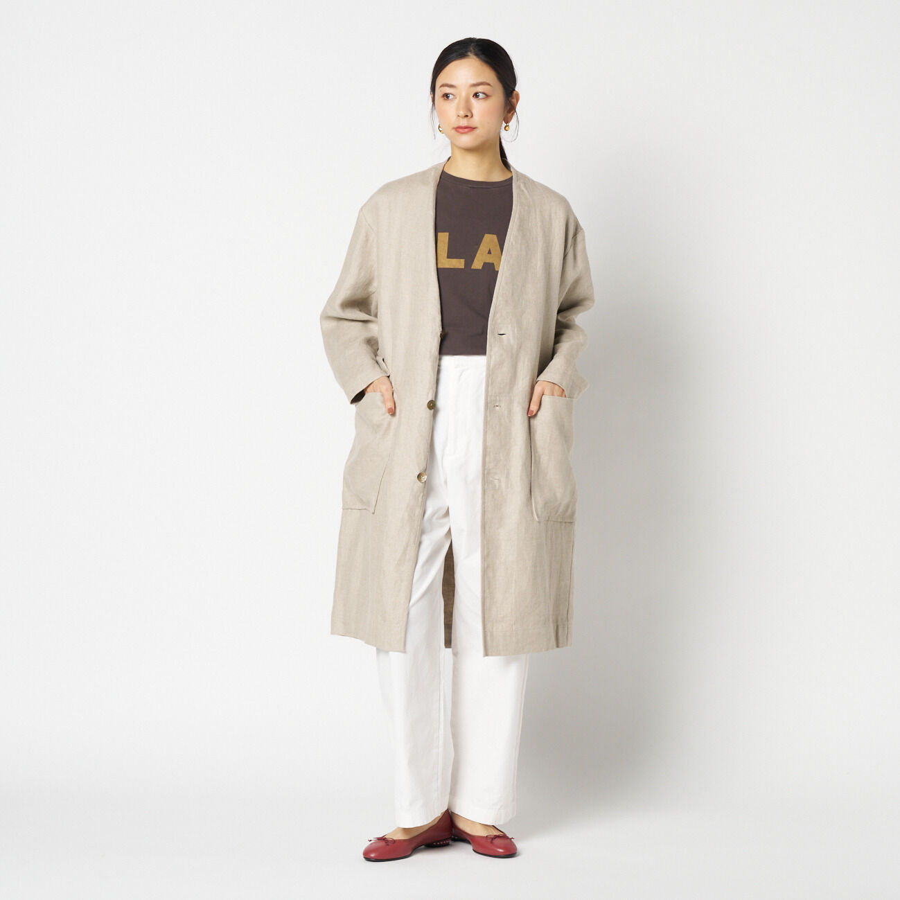 HELIOPOLE「HELIOPOLE DUNGAREES LINEN COAT」|トレンチコート|