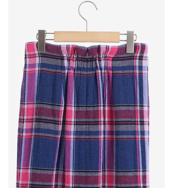 le.coeur blanc「MANTECO チェックハイウエストスカート」|タイト|