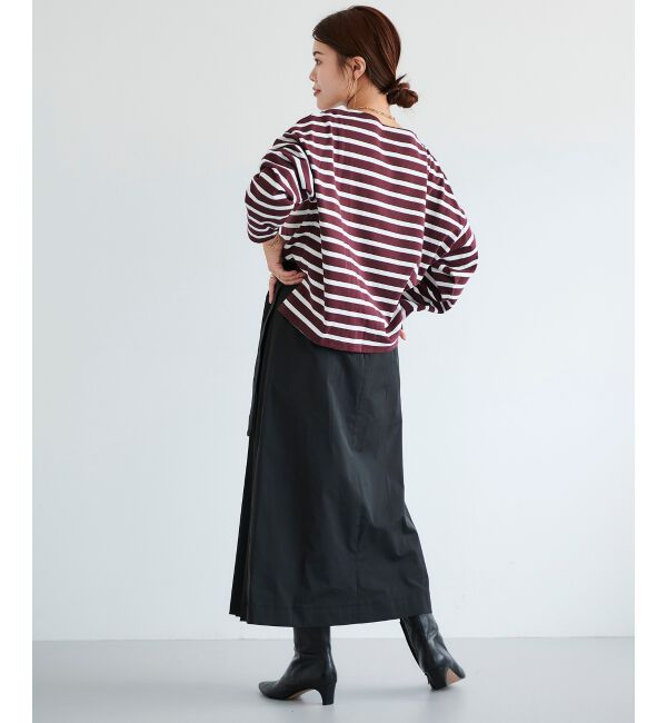 le.coeur blanc「サイドプリーツバックルツキスカート」|スカート|