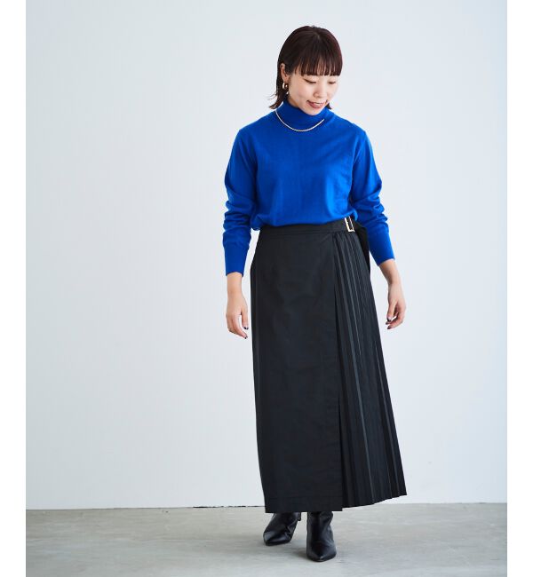 le.coeur blanc「サイドプリーツバックルツキスカート」|スカート|