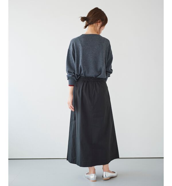 le.coeur blanc「サイドプリーツバックルツキスカート」|スカート|