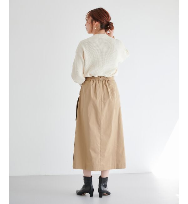 le.coeur blanc「サイドプリーツバックルツキスカート」|スカート|