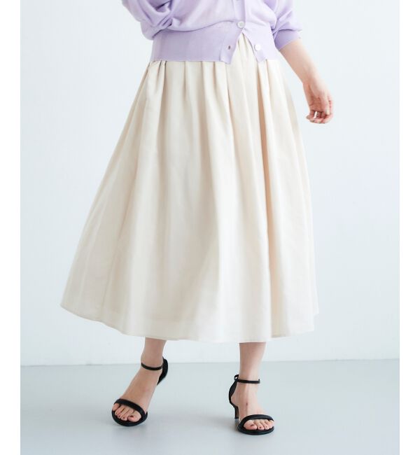 le.coeur blanc「タフタギャザーボリュームスカート」|スカート|