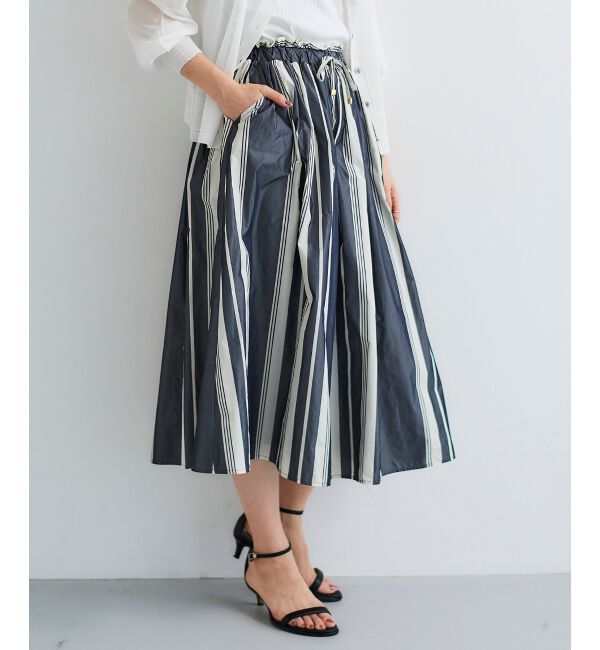 le.coeur blanc「タフタギャザーボリュームスカート」|スカート|