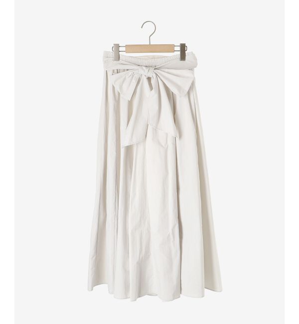 le.coeur blanc「ウエストリボンボリュームロングスカート」|スカート|