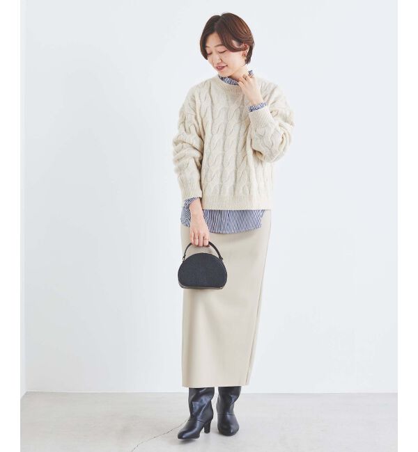 le.coeur blanc「ダンボールニットタイトスカート」|タイト|
