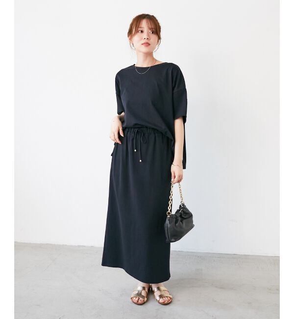  「MVS天竺プルオーバー&times;スカートセット」|ワンピース|