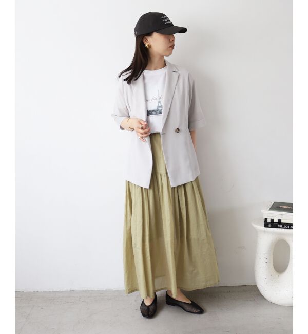  「《WEB限定アイテム》ローンギャザーティアードスカート」|スカート|