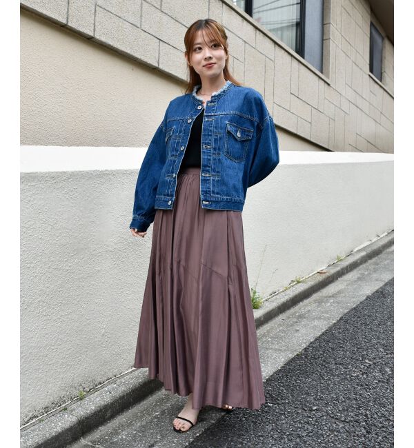  「《手洗い可能》シルキーローンギャザースカート」|スカート|