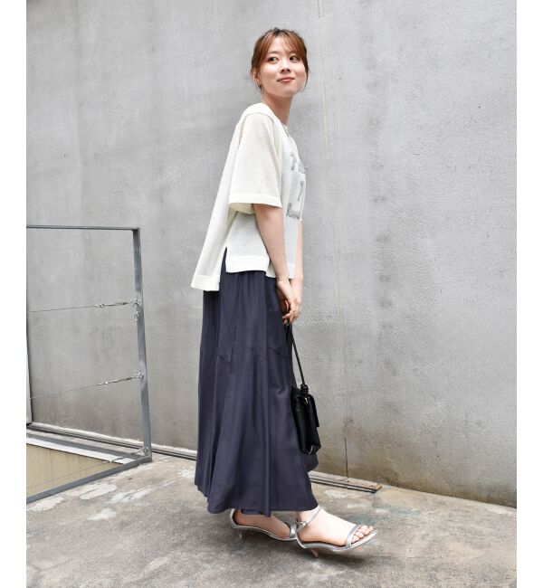  「《手洗い可能》シルキーローンギャザースカート」|スカート|