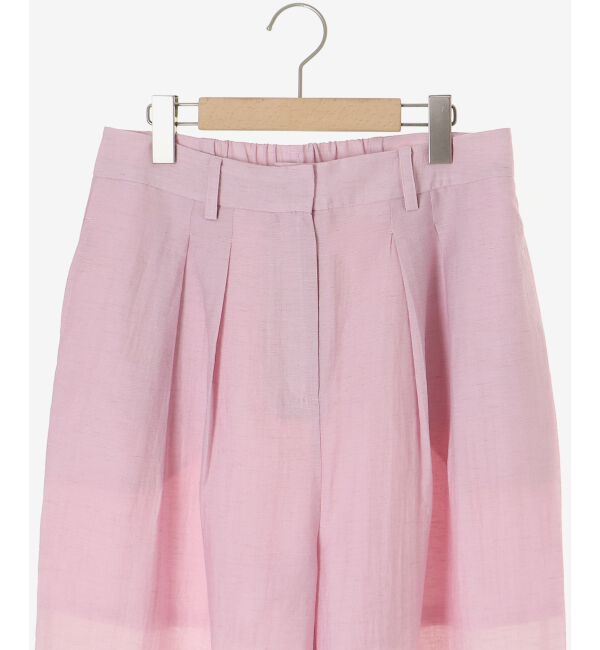  「vaneumリネンブレンドタックワイドパンツ」|その他|