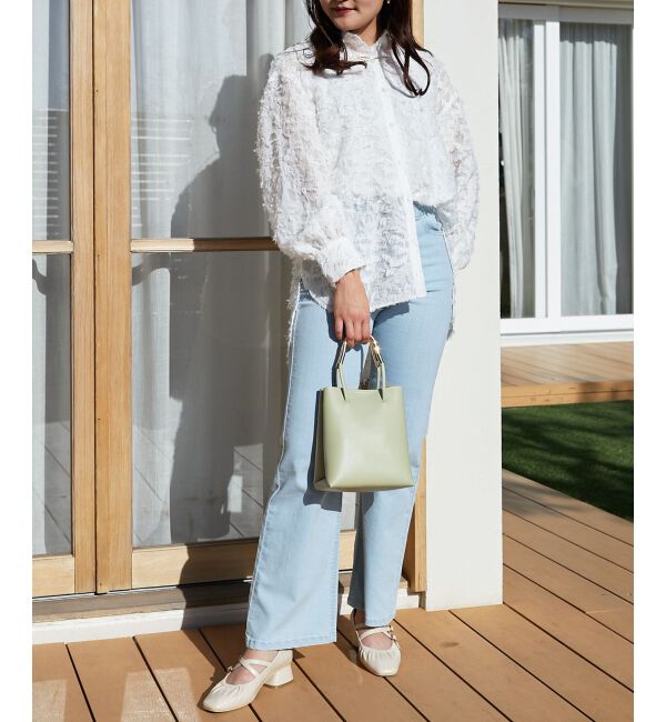 MAJESTICLEGON「美脚フレアデニムパンツ」|デニム|