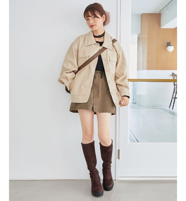 MAJESTICLEGON「フェイクレザーオーバーブルゾン」|ブルゾン・スタジャン|