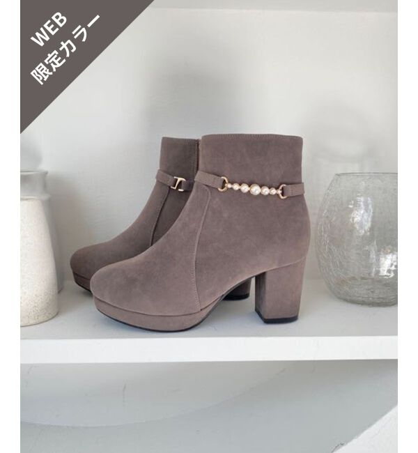 MAJESTICLEGON「取り外しできるパールブーツ」|ショートブーツ|