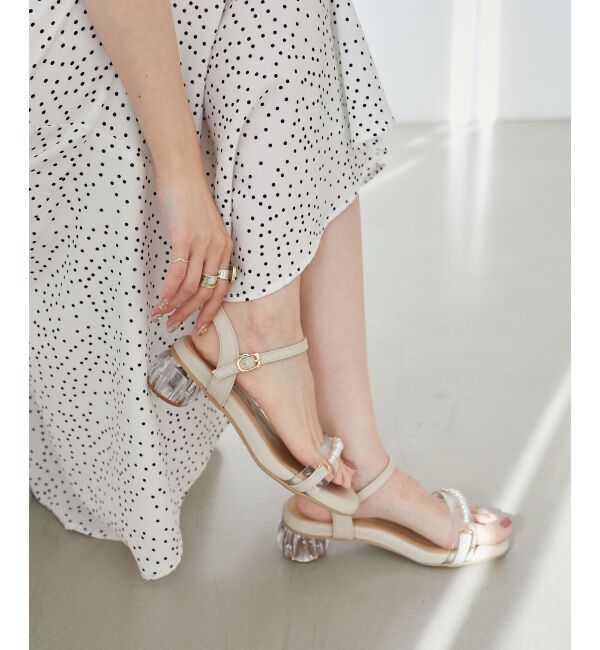 MAJESTICLEGON「クリアパールサンダル」|サンダル|