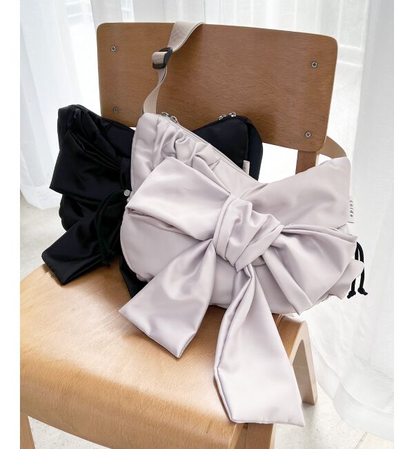 MAJESTICLEGON「bigリボンショルダーバッグ」|ショルダー・メッセンジャー|ｸﾞﾚｰｼﾞｭ