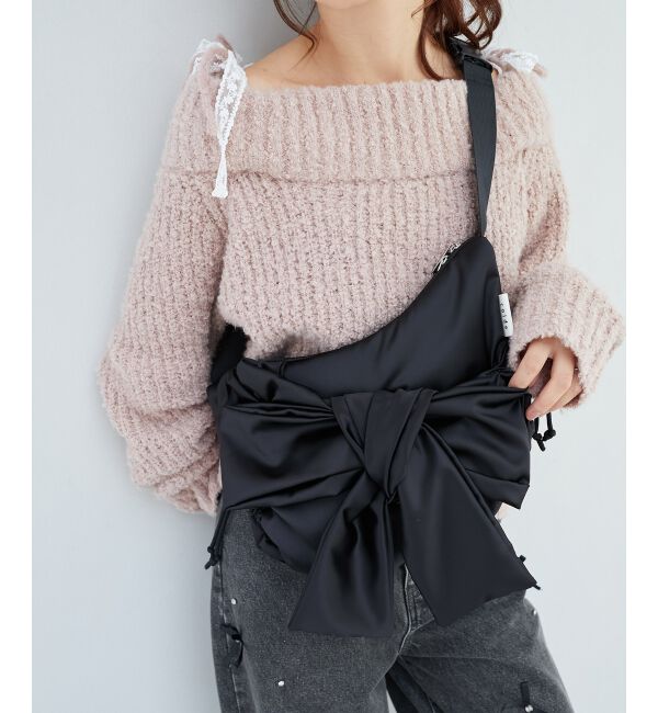 MAJESTICLEGON「bigリボンショルダーバッグ」|ショルダー・メッセンジャー|