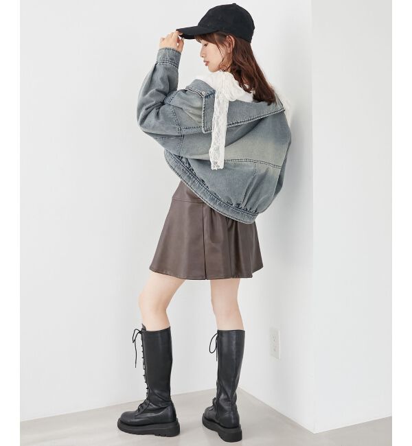 MAJESTICLEGON「肩リボンリブトップス」|Tシャツ・カットソー|