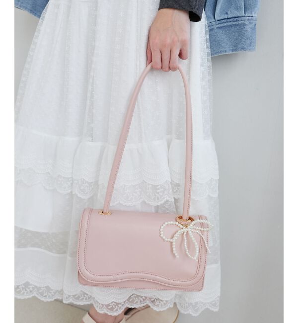  「チャームセットワンハンドルバッグ」|ハンドバッグ|