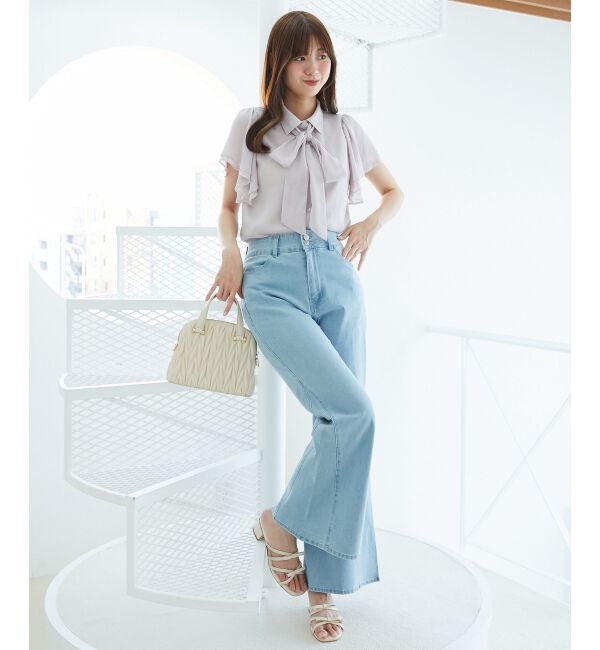  「2wayフリルスリーブブラウス」|シャツ・ブラウス|