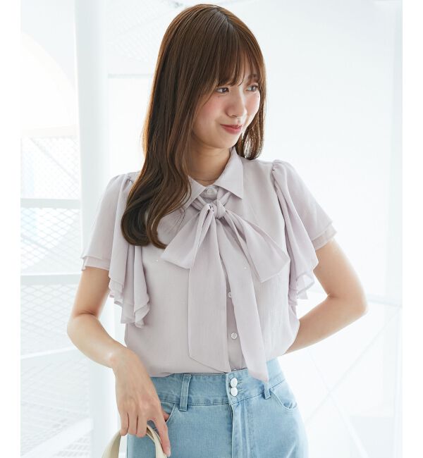  「2wayフリルスリーブブラウス」|シャツ・ブラウス|